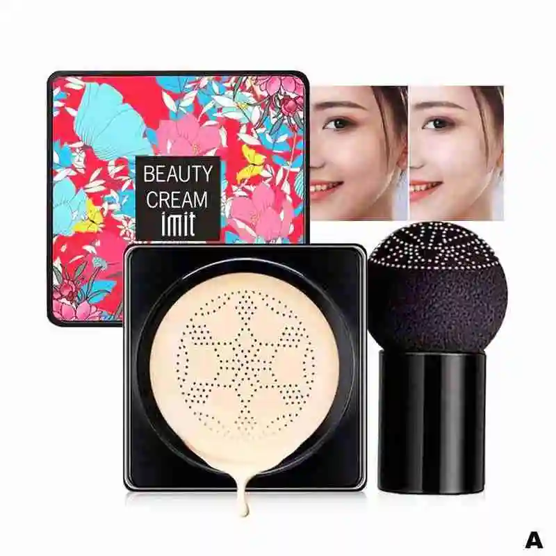 Mushroom Head Air Cushion CC Cream Natural Moisturizing Makeup Oil-control Foundation Cosmetics Cream Concealer BB Whitening