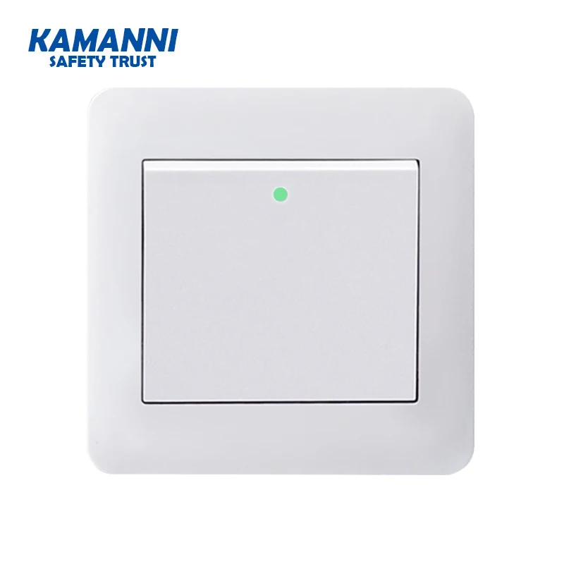 

Luxury smooth flame retardant panel button Recovery switch LED indicator control wall lighted light switch 1/2/3 gang 1/2 way