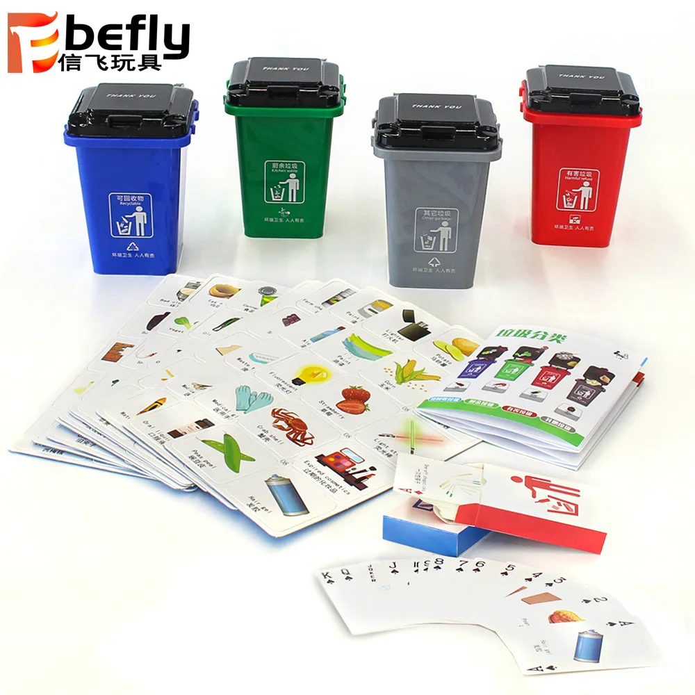 

Garbage Compartmental Toy Children'S Educational Toy Parent And Child Interactive Tabletop Game Garbage Can Toy