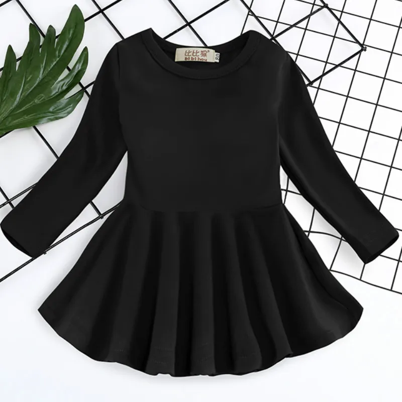 FD377-Black Одежда с Минни Маус для новорожденных девочек комплект одежды в горошек для детей костюм из футболки и штанов верхняя одежда для маленьких девочек спортивный костюм, комплекты одежды - Цвет: FD377-Black