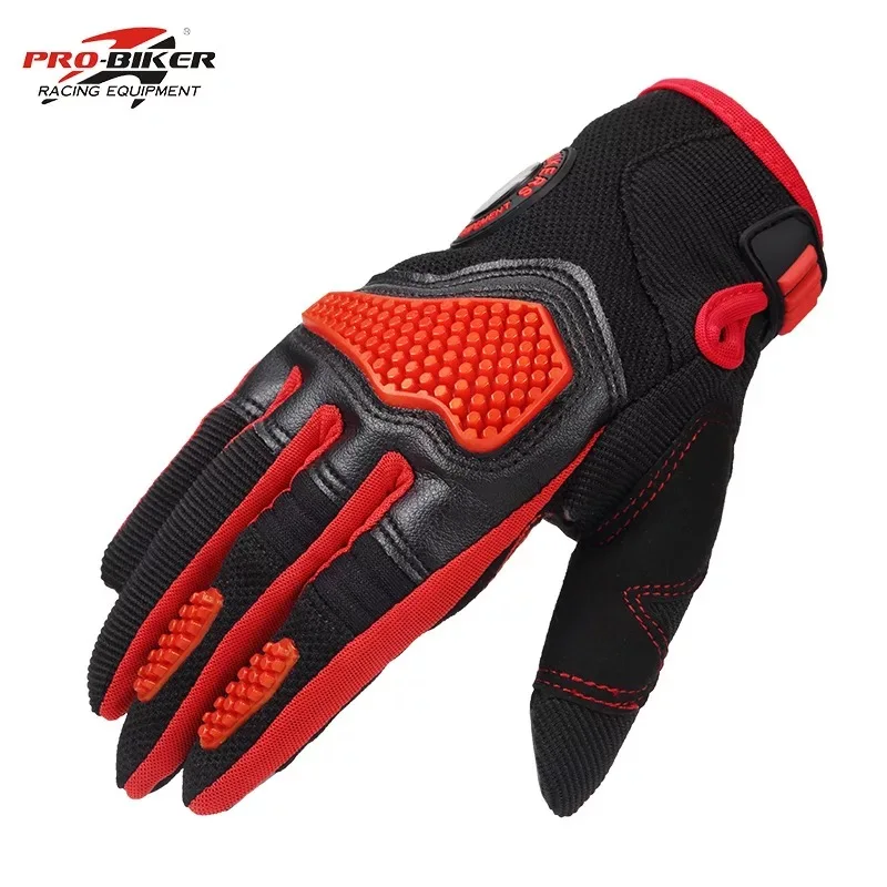 PRO BIKER перчатки мотоциклетные перчатки с сенсорным экраном зимнее летнее Защитное снаряжение для мотокросса Racing