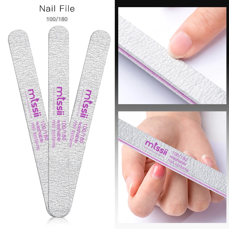 

Plastic Grey Nail Art Nail File Sanding Manicure Double Side UV Gel Tip Nail Art Care Tools Wholesale Manicure