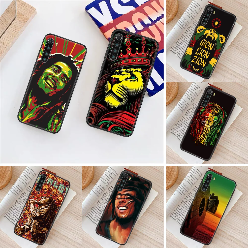 Боб Marleys чехол для телефона Xiaomi Redmi Note 7 7A 8 8T 9 9A 9S 10 K30 Pro Ultra black задней поверхности из