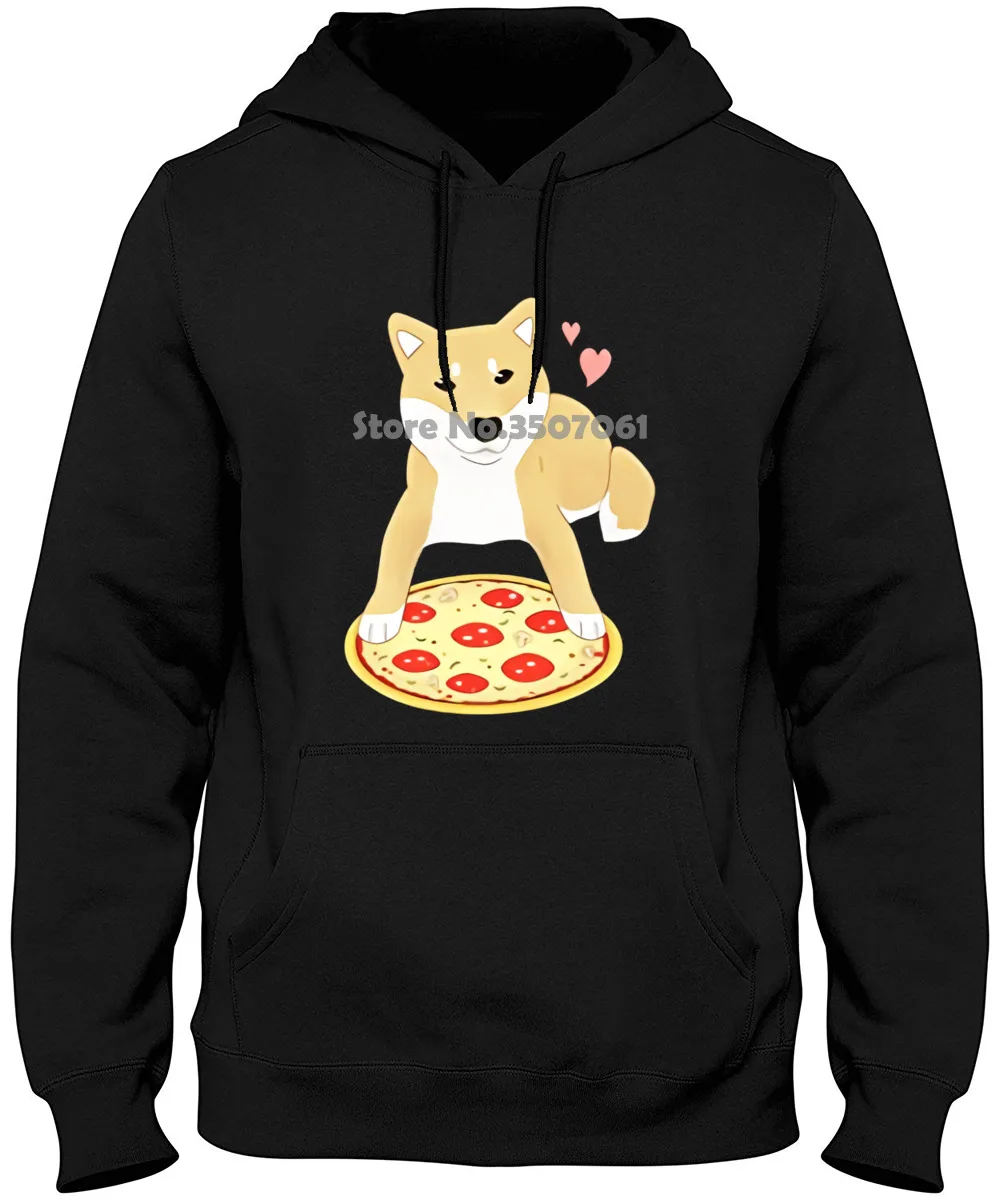 

Newest 2019 Men Fashion Pizza Shiba Inu Dog Hearts - Doggo Meme Hoodies & Sweatshirts