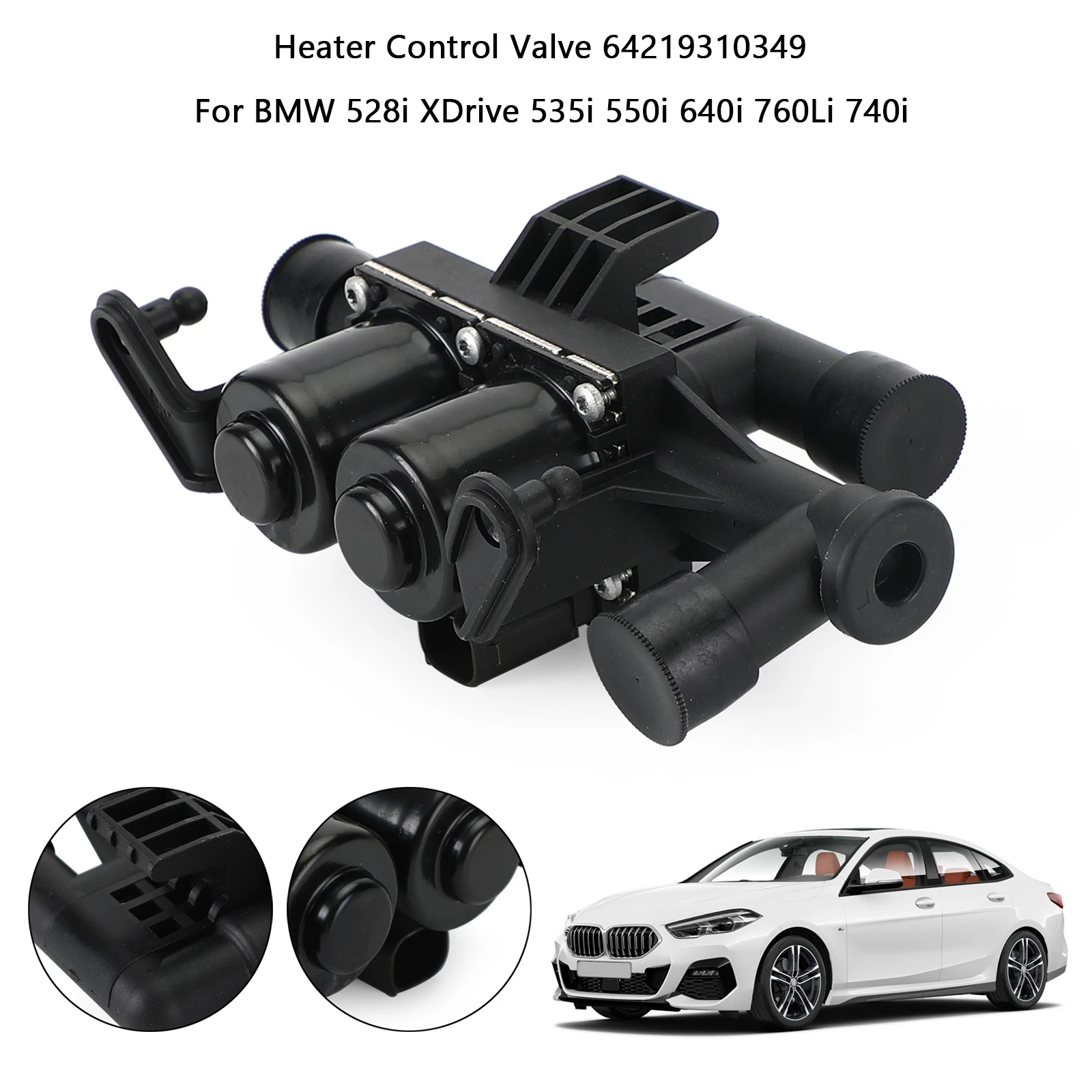 Heater Control Valve For BMW 528i XDrive 535i 550i 640i