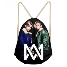 Тикин Маркус и Мартинус Печать Шнурок Мешок детей рюкзаки для подростков мальчиков небольшие мешки для хранения ежедневный рюкзак