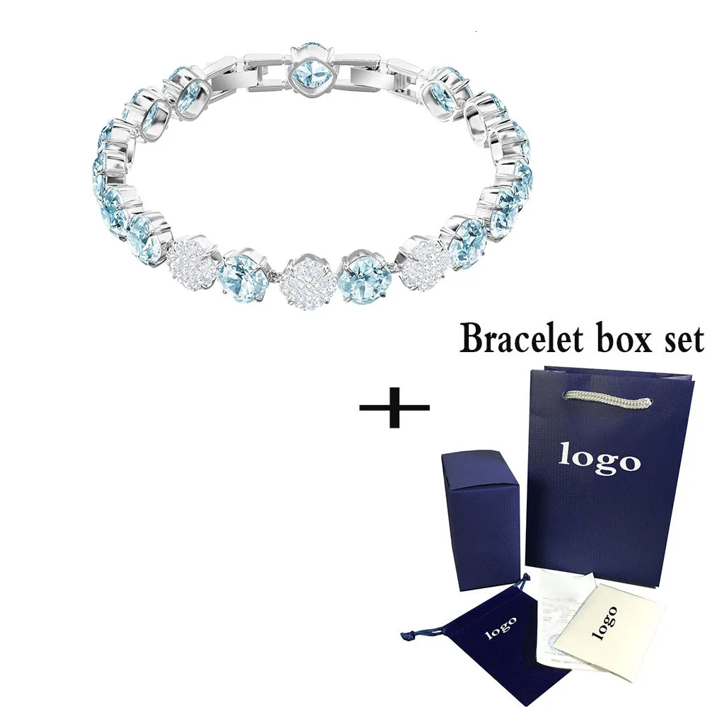 

2019 New Lucky Charm Blue Glass Bright European Fashion Female Bracelets For Women Jewelry