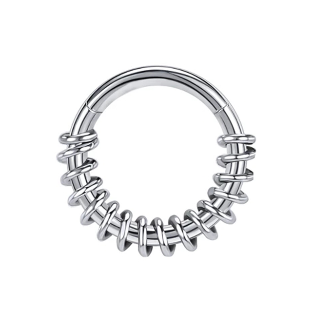 Nose Piercing Ring Nase Septum Piercing Ring Titanium Steel Nariz Piercing Ear Cartilage Tragus Goth Piercing Nez Opal