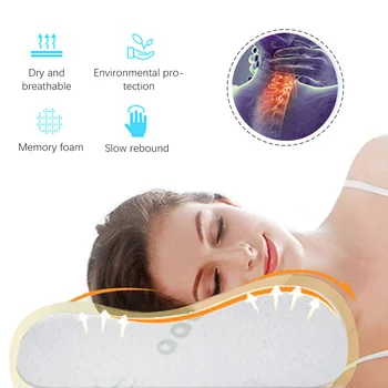 

Bammbo Memory Foam Pillow Orthopedic Pillow Latex Neck Pillow Fiber Slow Rebound Soft Pillow Massager Cervical Health Care