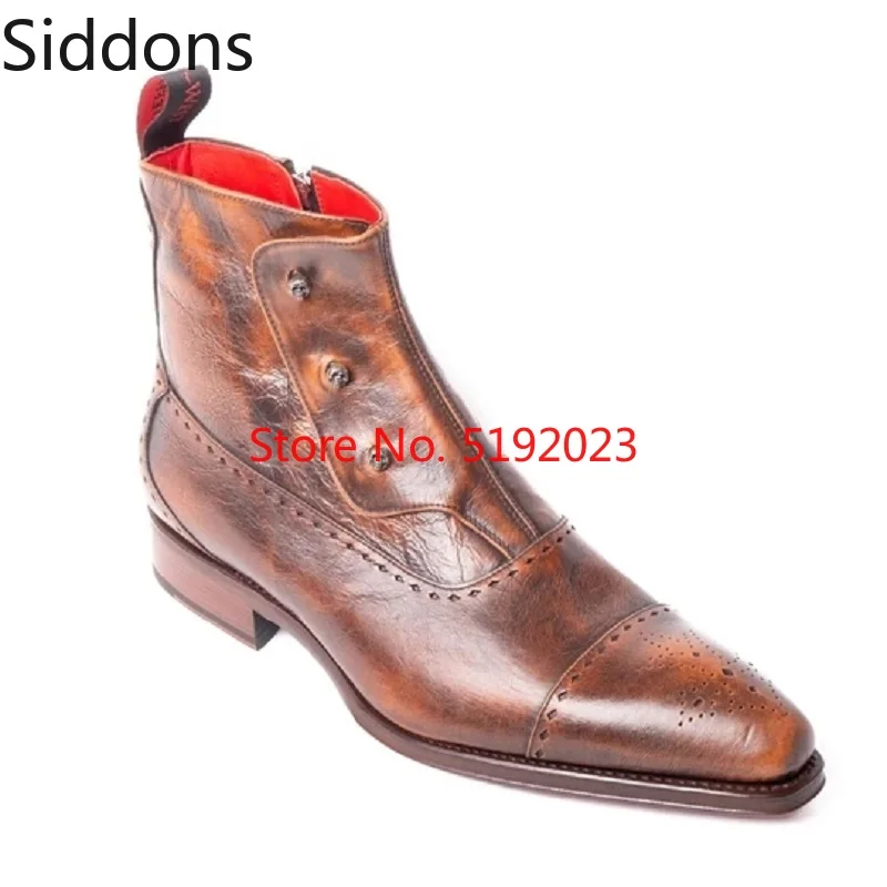 

Personalized Winter Fashion Men's PU Leather Chelsea Boots Pointed Toe Ankle Boots Mens Male Casual Zapatos De Hombre D206