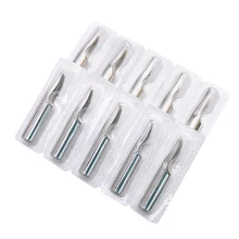 10 шт. наконечники для татуировки из нержавеющей стали расходные материалы для машин колпачки для татуажа набор иголок