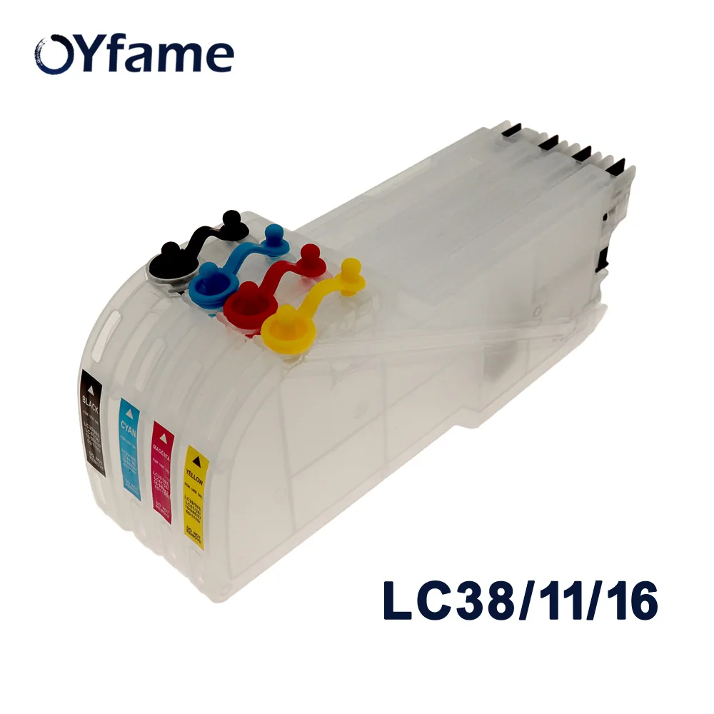 OYfame LC38 чернильный картридж LC11 LC16 LC61 LC65 LC67 LC980 LC1100 для Brother DCP-J140W DCP-145C DCP-165C |
