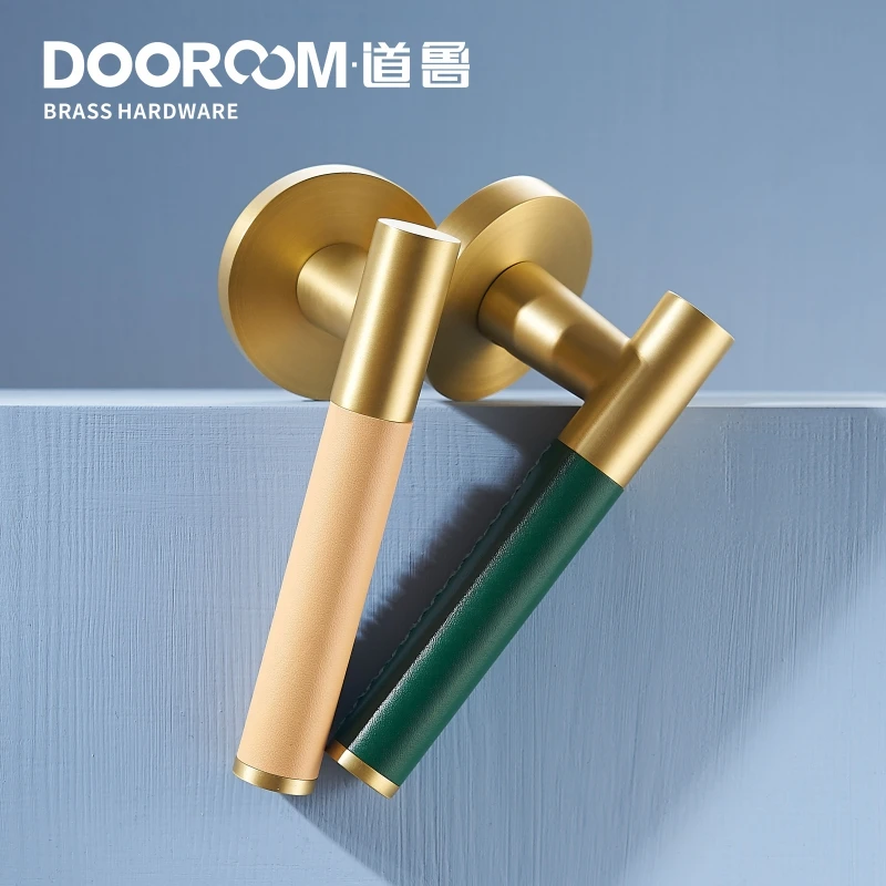 Дверной рычаг Dooroom из латуни современный светильник роскошный разноцветный для