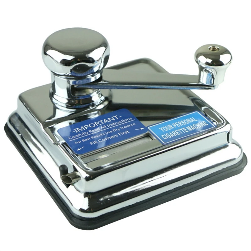 Online Portable metal manual cigarette rolling machine filler for cigarettes tobacco roller smoking accessories technology gadgets