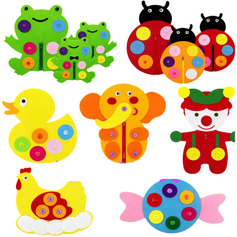 

Hand Zipper Button Teaching Kindergarten Manual Diy Weave Cloth Early Learning Education Toys Montessori Teaching Aids Math Toys