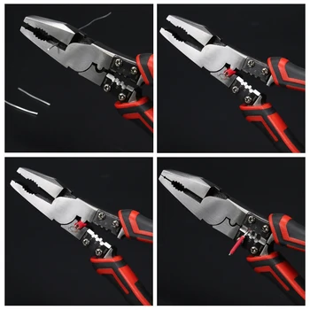 

Professional Tools Wire Pliers Set Stripper Crimper Cutter Needle Nose Nipper Wire Stripping Crimping Multifunction Hand Tools