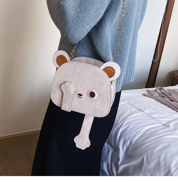

Funny Ugly Meng Cute Bag Women's 2019 New Style Fashion Autumn And Winter Bag Net Red Korean-style-Style Crossbody Bag