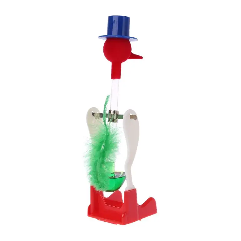  1Pc Non-Stop Liquid Glass Drinking Lucky Bird Duck Desk Toy Perpetual Motion New E65D