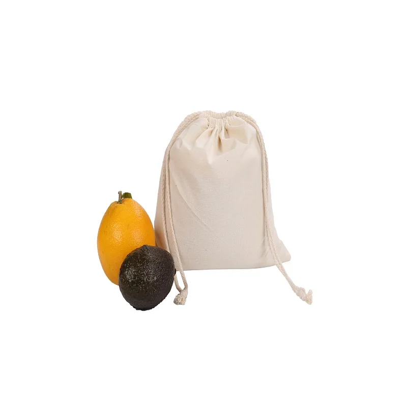 Хлопковые сетчатые мешочки для овощей и фруктов, многоразовый сетчатый мешок из хлопка с кулиской, кухонный мешок для хранения