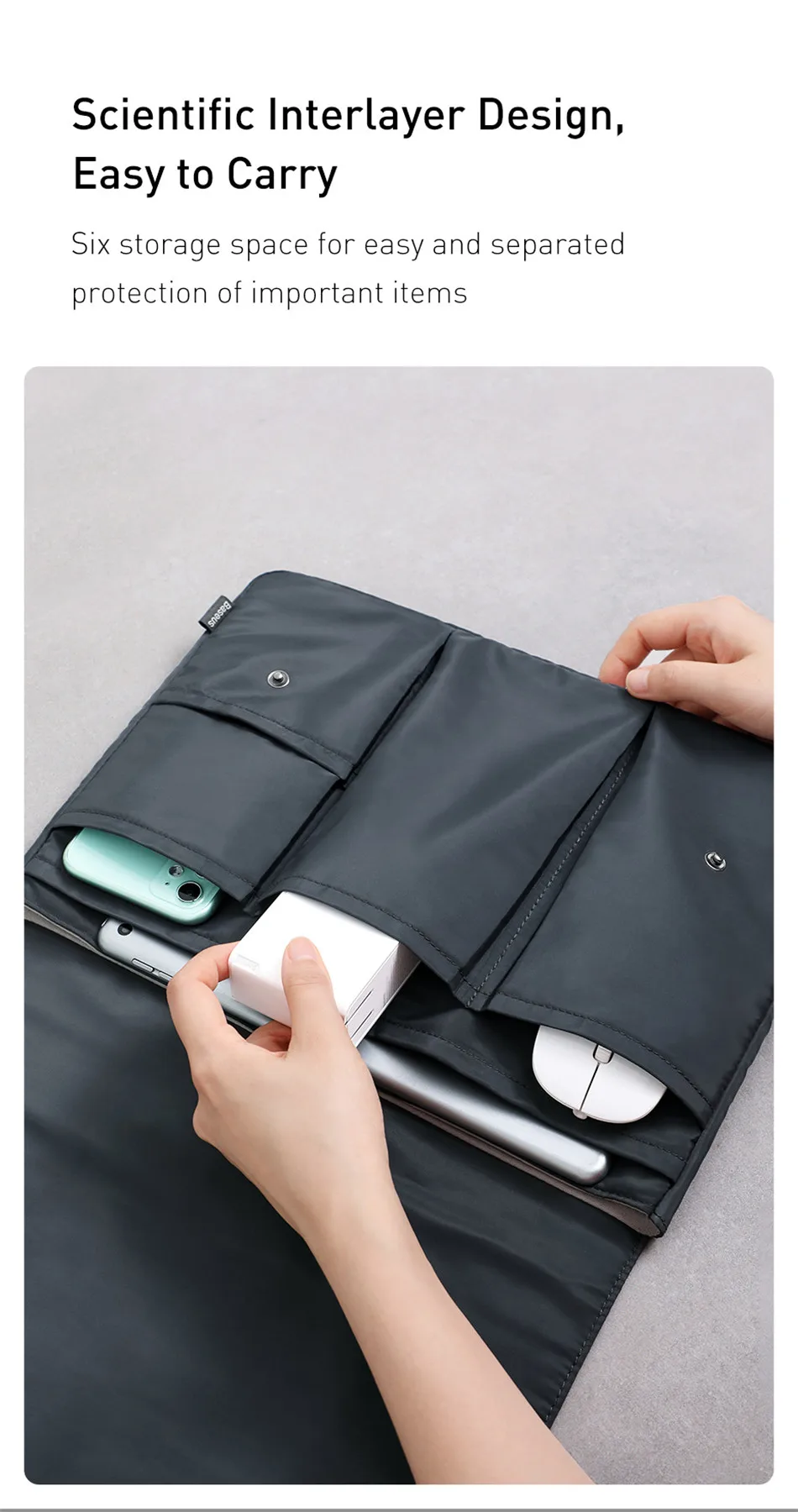 Baseus Basics Series 16 inch Laptop Sleeve description image 4