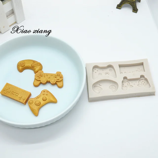 Vezérlő Gamepad Játék Szilikon Formák Billentyűzet Baba Születésnapi Fondant Sütemény Díszítő Szerszámok Cukorkás Csokoládé Gumpaste Penész M1997 - Image 3