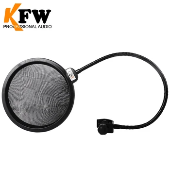 

KFW WS-04 Professional Double-Layer K Song Recording Microphone Anti-Spray Cover Anti-Spray Net Cantilever Bracket Universal