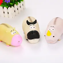 Игрушка для укуса, товары для домашних животных, латексный Бегемот, корова, носорог, игрушка, устойчивая к укусам, молярная