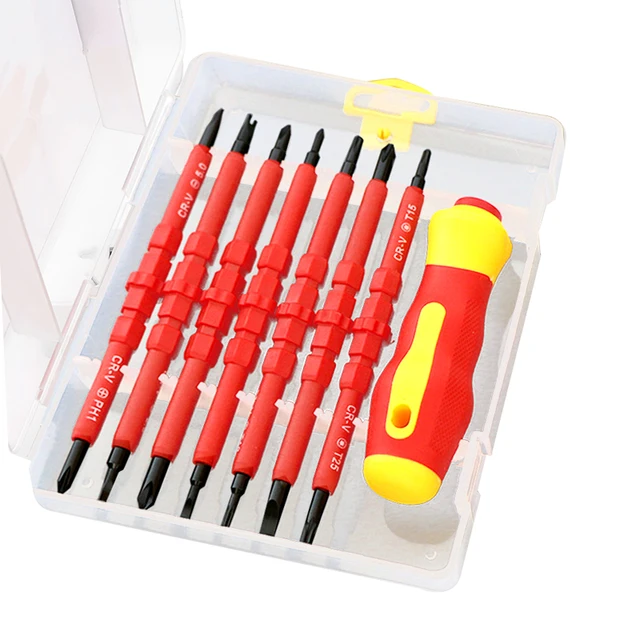 SKIUNT Insulated Screwdriver Set Screw Driver Bit Phillips