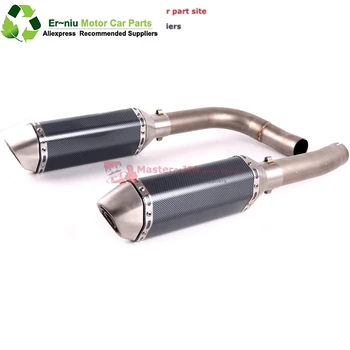 

Motorcycle Exhaust Muffler Escape Middle Link Contact Pipe Slip On For Yamaha YZF-R1 R1 2009 to 2014