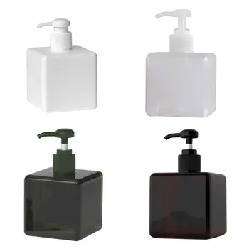 

2PCS Square Bottle Lotion 250ml Shower Gel Shampoo Supplement Replacement Bottle