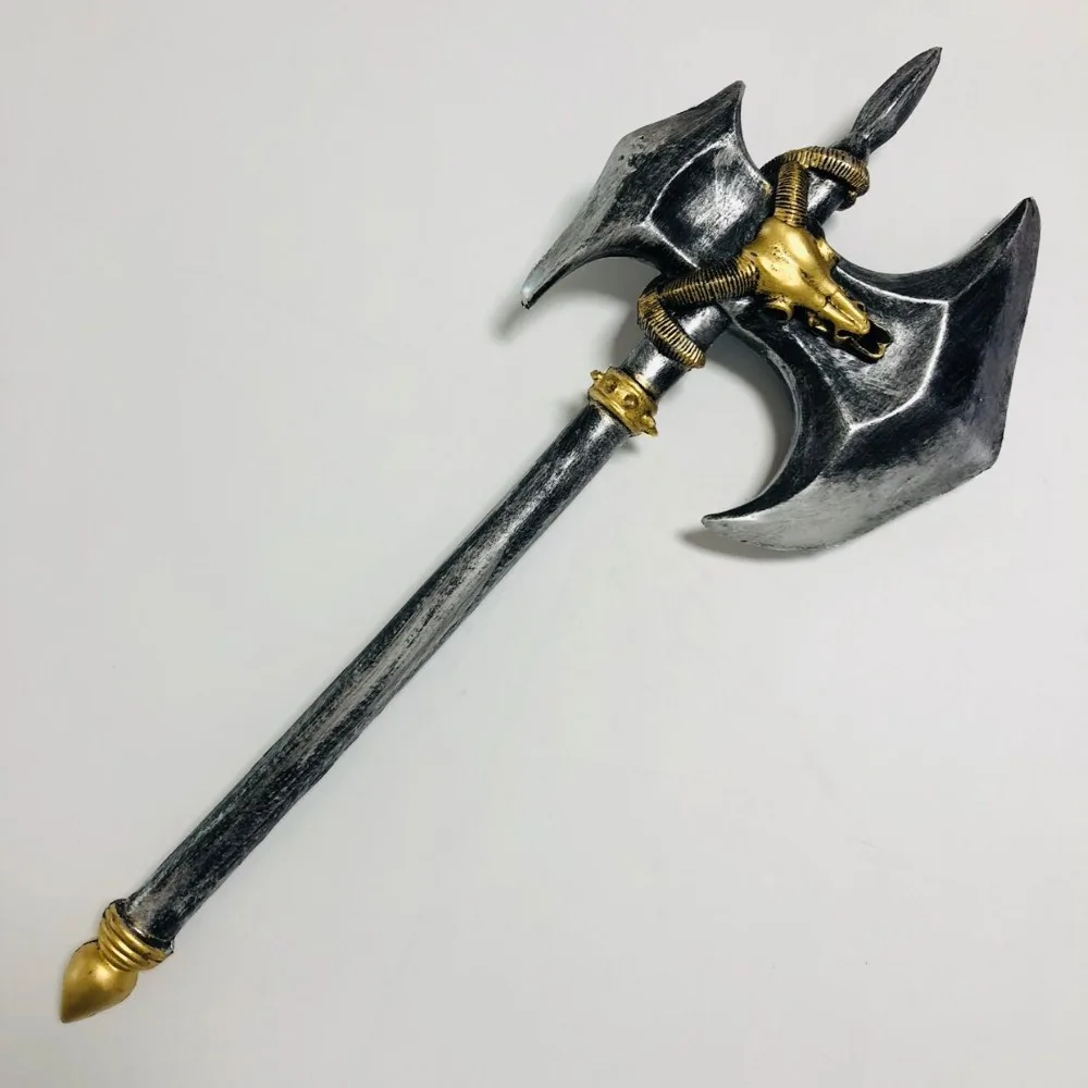 

Medieval sheep head axe COS ball props PU simulation children toy soldiers