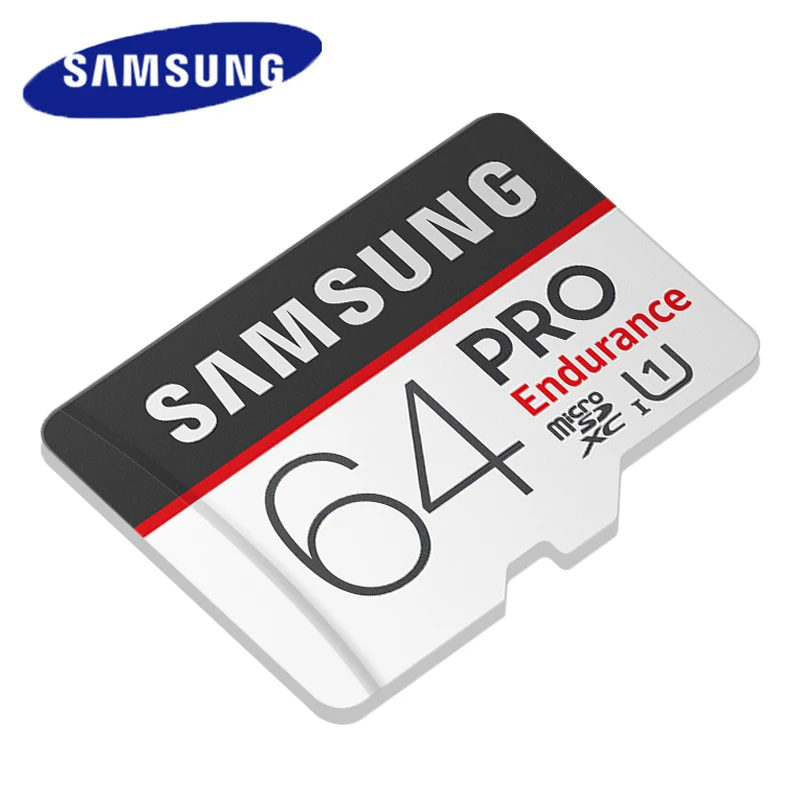 SAMSUNG 64GB MicroSD карты памяти 128 ГБ SDXC карты памяти 32 Гб SDHC PRO выносливость вождения Регистраторы карты U1 C10 UHS-I 4K FHD 100 МБ/с