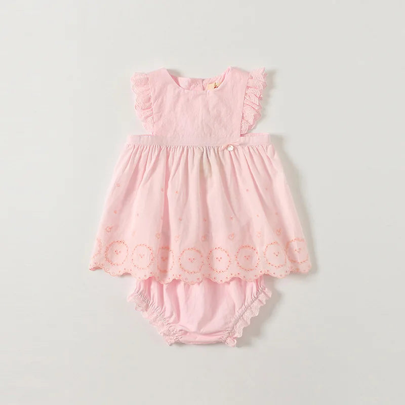 

Idea Girls 2019 Summer Season New Style Short Sleeve Shorts Baby Pure Cotton Two-Piece Set CHILDREN'S Skirt 9126