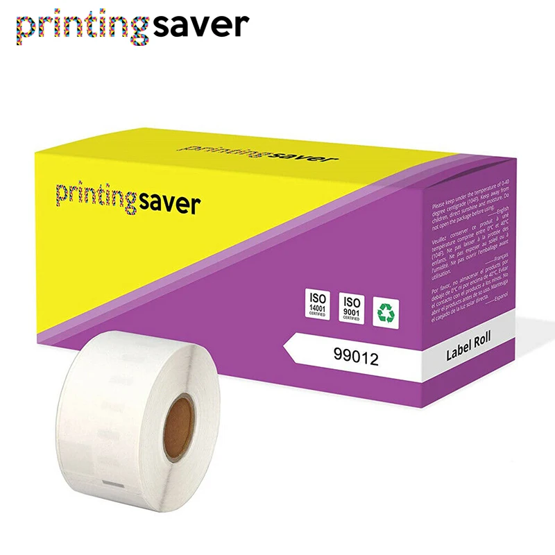 2 совместимые рулоны Dymo 99012 ярлык 36 мм * 89 260 шт/рулон совместимый для LabelWriter400 450