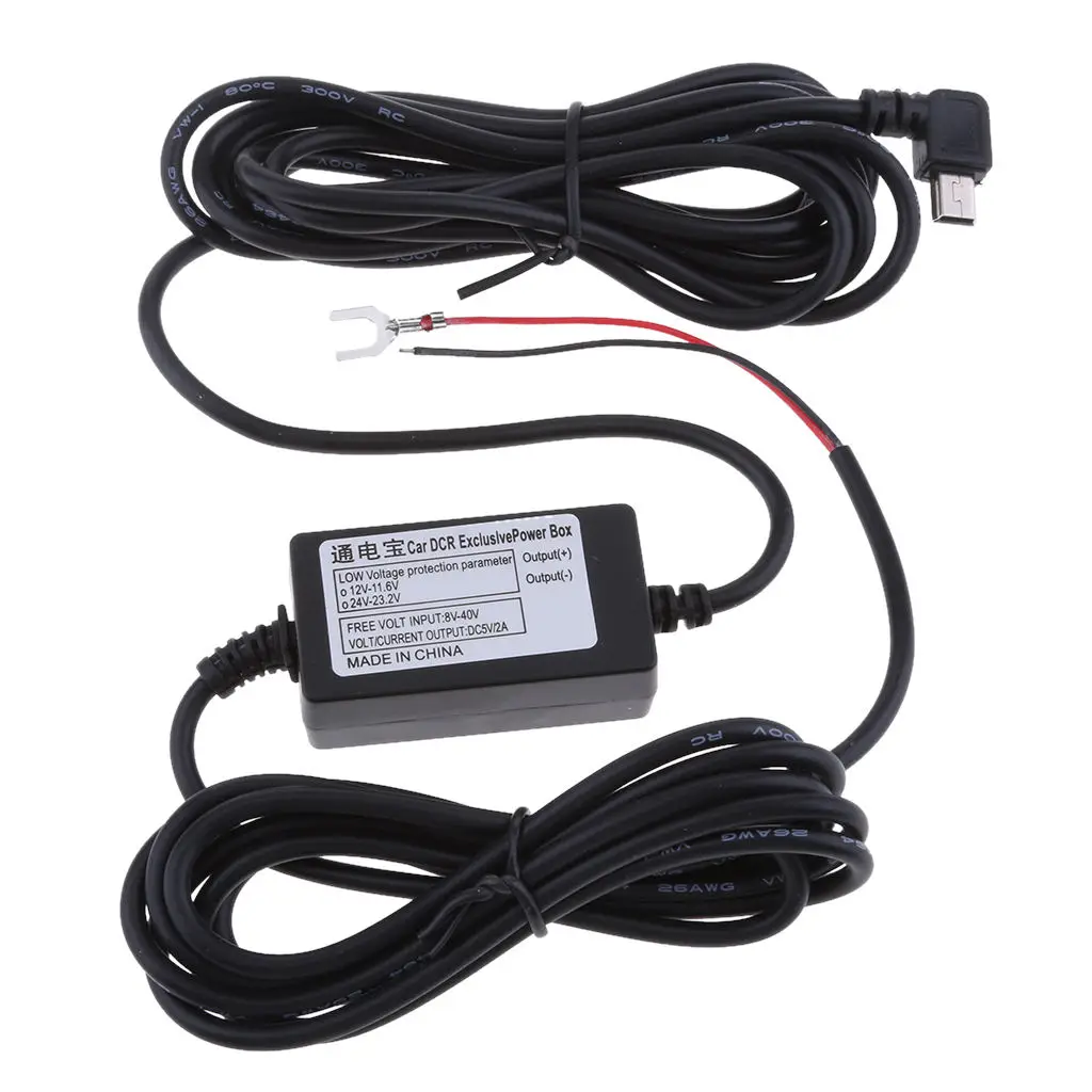 Durable Car Cam Hardwire Kits 8/36V to 5V Power Adapters Inverter Mini