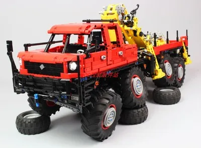 RC Power Function Technic 8 x 8 off-road rescue crane MOC-15805 Building Blocks Toy Kit Educational Children Birthday Gift