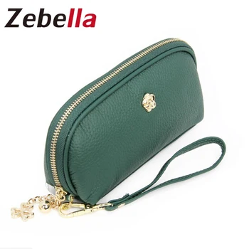 

Zebella Clutch Women Bags Female Wallet 100% Genuine Leather Wallets for Credit Card Holder Phone Coin Purse Shell Dumpling Bags