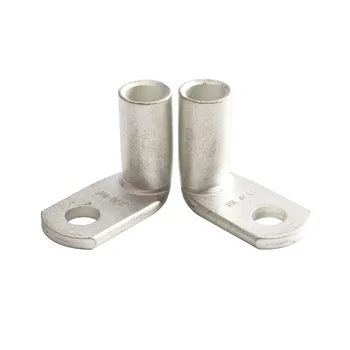 

2pcs 90 degrees angle copper tube terminal LYF 90-10 / 6-LYF 90-95 / 16 90 degrees bending tin-plated copper nose