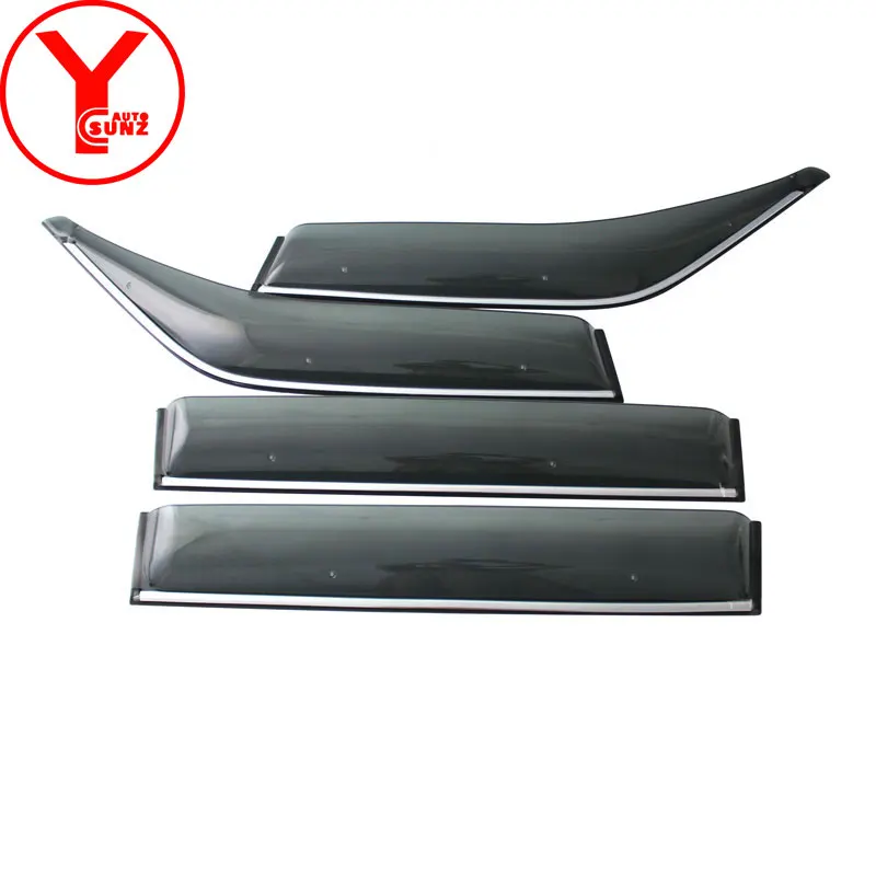 

YCSUNZ side window deflectors car window visor rain wind deflector accessories For Toyota Land cruiser Prado 90 5door 1996-2002