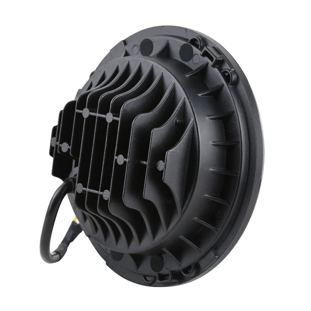 7 дюймовый черный/Хромированный налобный фонарь обшивка кольца для Road King Electra Glide