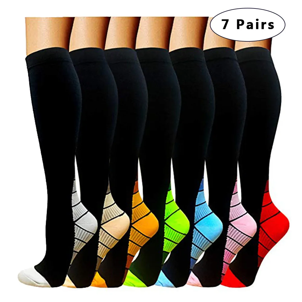 SFIT Chaussette, футбольные носки для бега, Гольфы выше колена, Спортивные Компрессионные чулки, уличные велосипедные спортивные носки баскетбольные - Цвет: E416202A