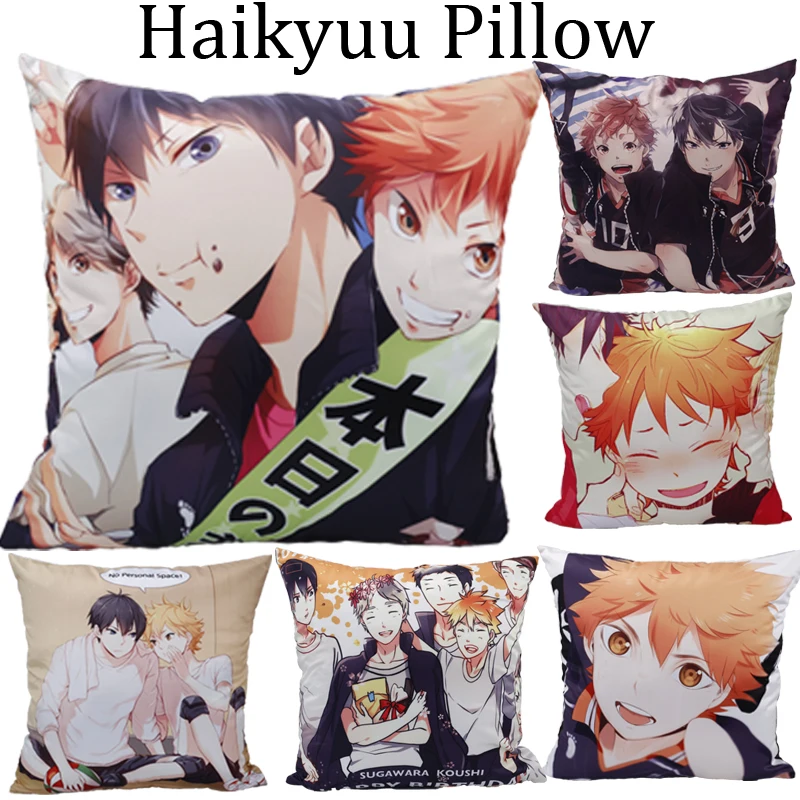 

45cm Haikyuu Hinata Shoyo Tobio Oikawa Tooru Plush Anime Figure Pillows Keyring Decoration Stuffed Toy Cosplay