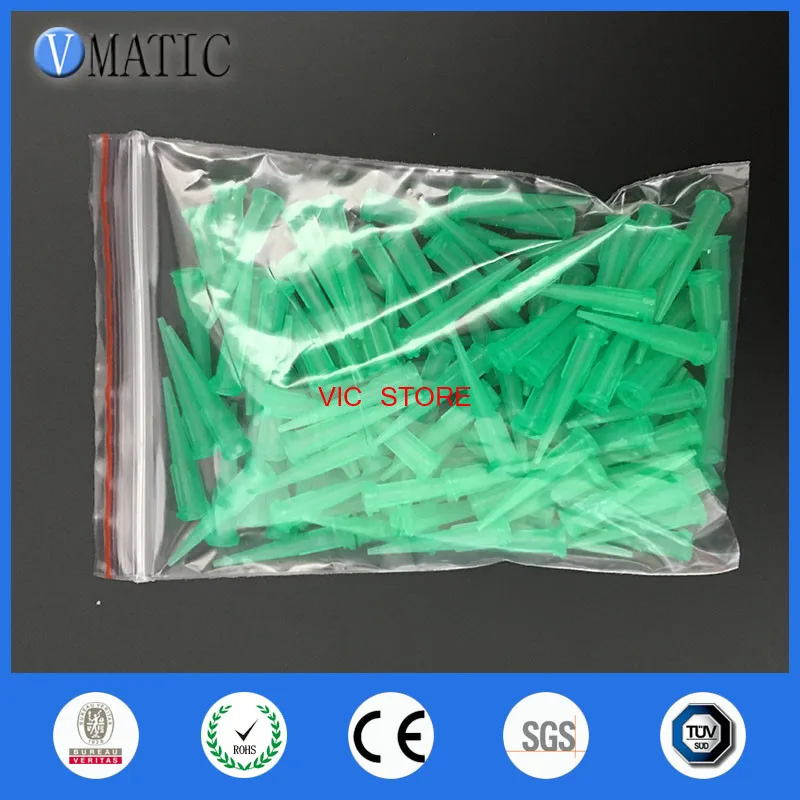 무료 배송 플라스틱 원추형 부드러운 흐름 테이퍼 바늘 모음 100Pcs 18G TT 테이퍼 디스펜스 바늘 팁