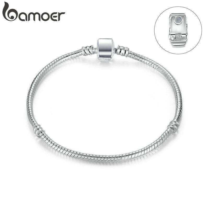 BAMOER высокое качество оптовая продажа серебряный цвет базовая цепочка под