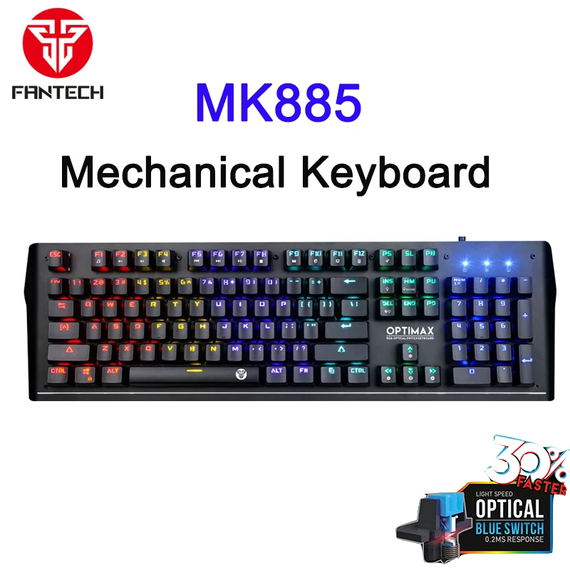 Профессиональная механическая клавиатура FANTECH MK885 водонепроницаемая игровая RGB с