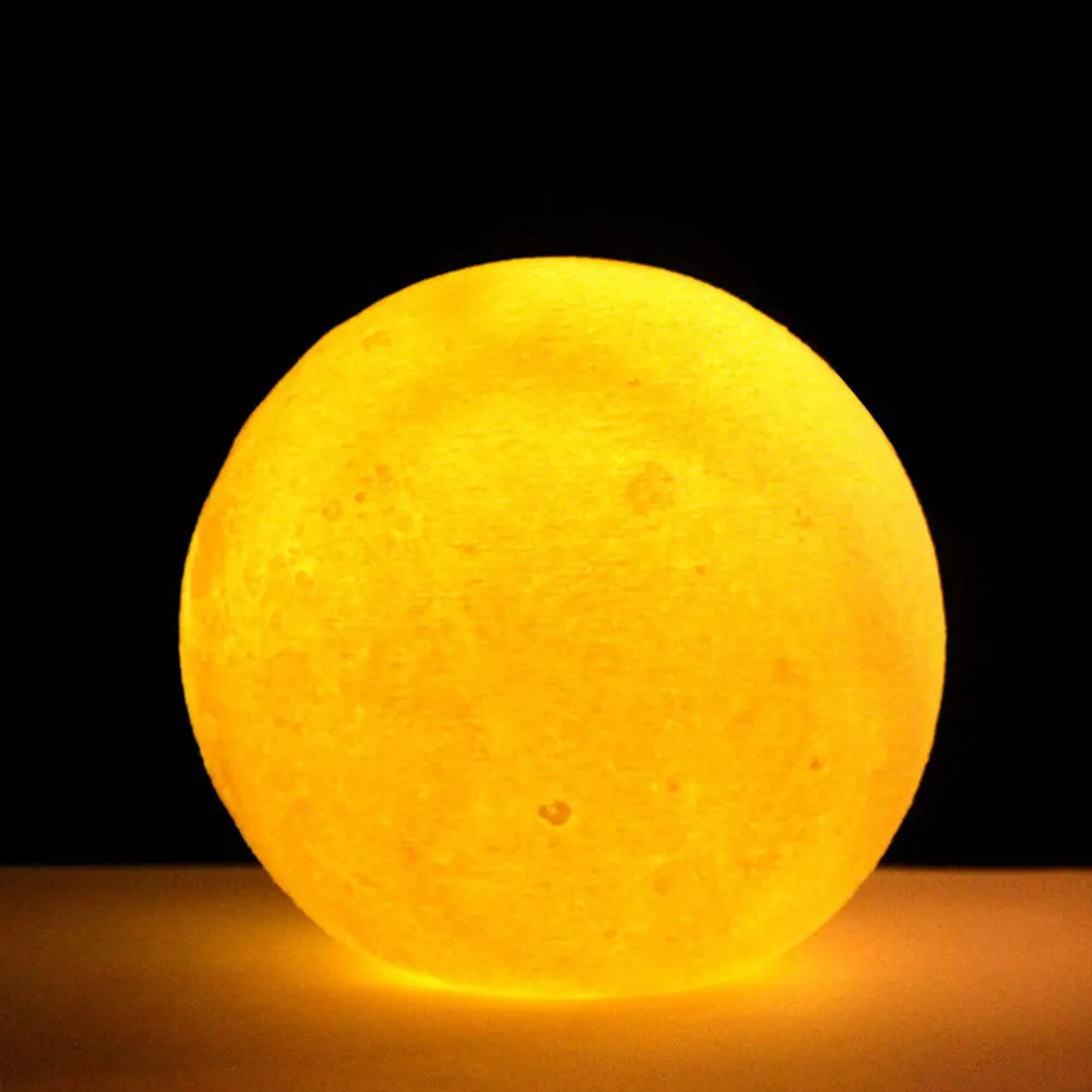 Лунный свет многоцветный домашний декор настольная лампа 3D принт луна лампа яркость батареи 11 см идеальный подарок земля творческая личность