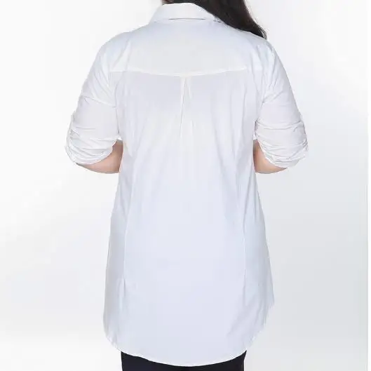 9XL 8XL 7XL 6XL 5XL vetement femme женские блузы рубашки Лето Плюс Размер Хлопок Лен длинная туника рубашка для женщин M291
