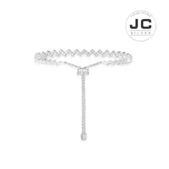 

New Fashion Charms Tibetan silver Original Engraving,Adjustable Up And Down Bracelet Women Mono Zircon Glamour Jewelry Gift