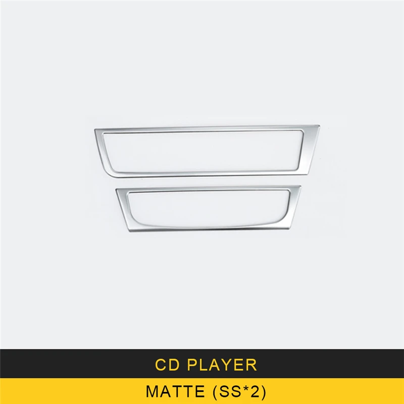 matteX2 Carманго для Audi A6 C7 2011- автомобильный Стайлинг центральная консоль CD плеер панель Крышка отделка рамка наклейка хромированный ИНТЕРЬЕР АКСЕССУАР - Название цвета: matteX2