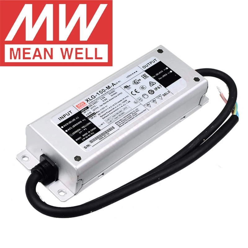 Mean Well XLG-150-M-A Skyscraper/Street lighting meanwell 150W/60-107V/700-2100mA Constant Power Mode LED Driver | Обустройство дома